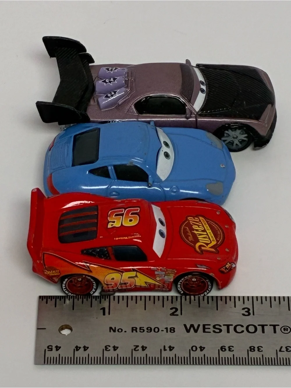 Disney Pixar Diecast Cars Set of 3 LIGHTNING MCQUEEN BOOST SALLY CARRERA